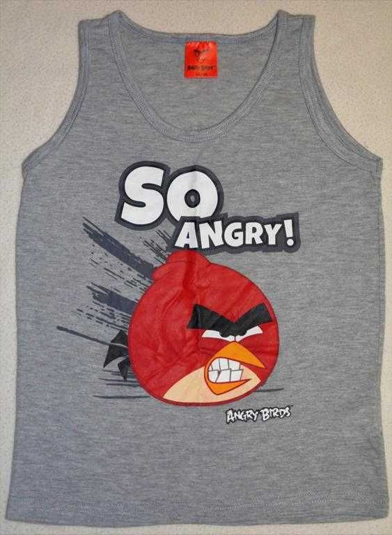 Bluzka chłopięca bez rękawów Angry Birds rozm. 128/134