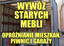 WYWOZ mebli.,Tani Każdych Śmieci,Gruzu,Kontenery,Opróżnianie mieszkań.