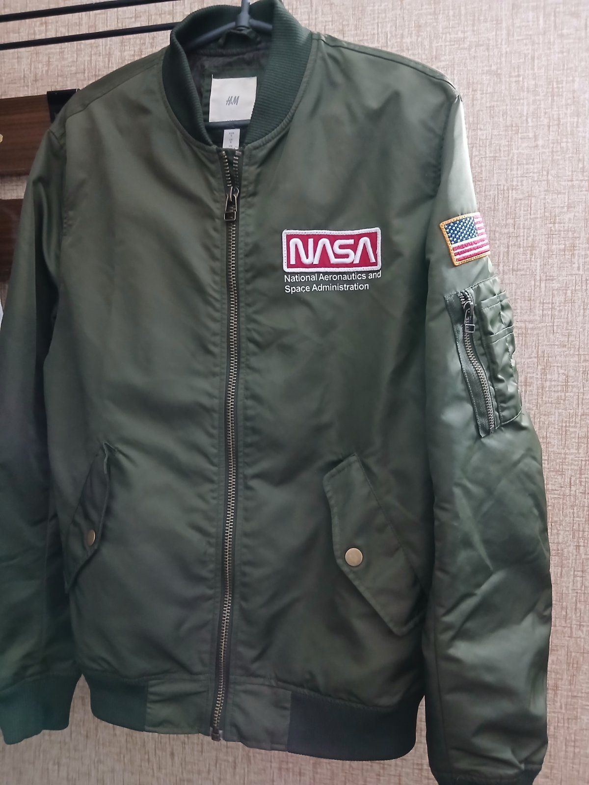 Куртка бомбер чоловіча NASA H& M, розмір М