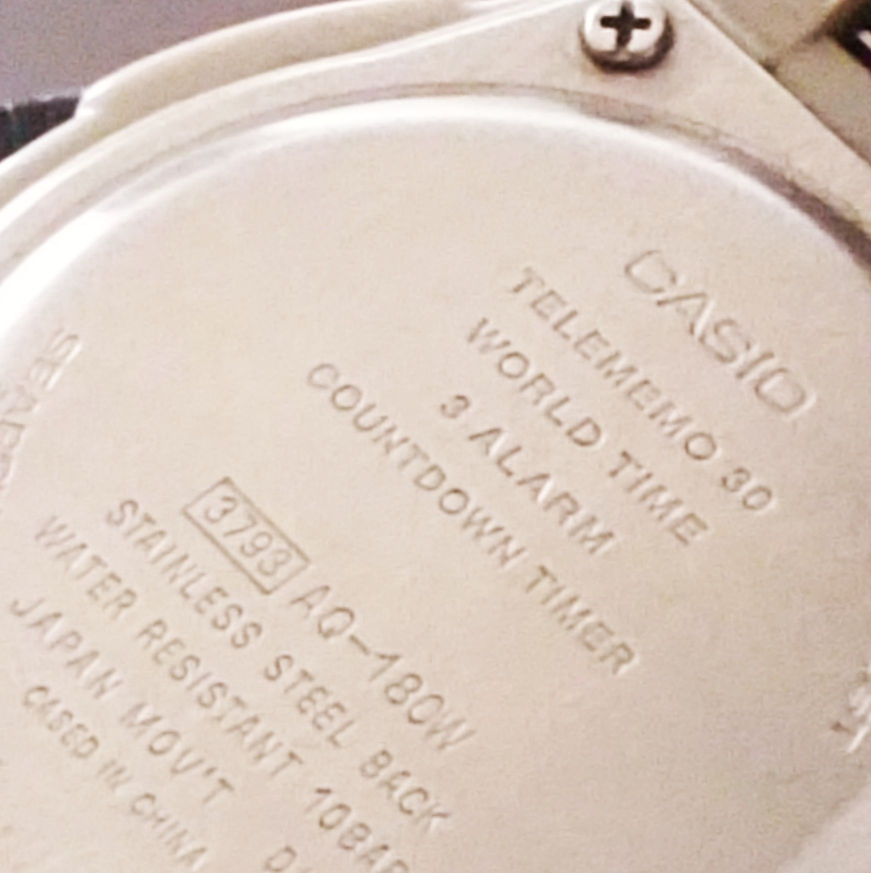 Casio AQ 180 W Telememo 30 - World Time