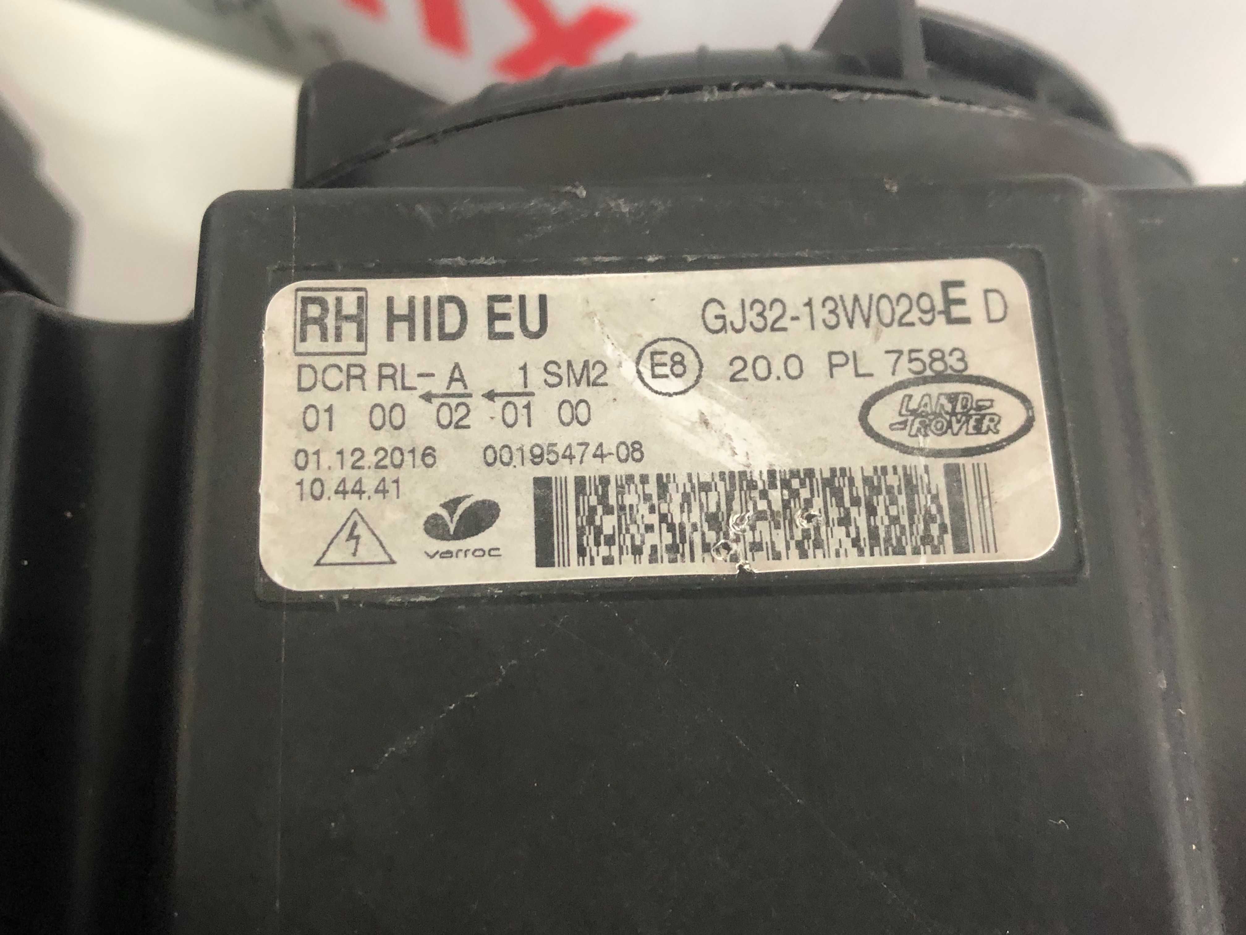 Land Rover Evoque L538 GJ32-13W029-E BJ32-13W029-MC фари