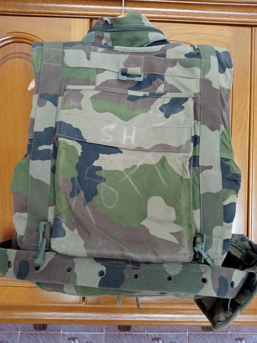 Colete táctico porta placas S3 militar Exército Francês S/M airsoft