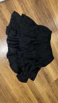 spódnica czarna galowa falbany 36 S dziewczynka 164 cm