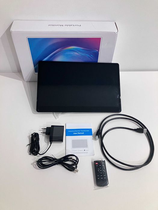 Przenośny przemysłowy monitor dotykowy 15,6 cala