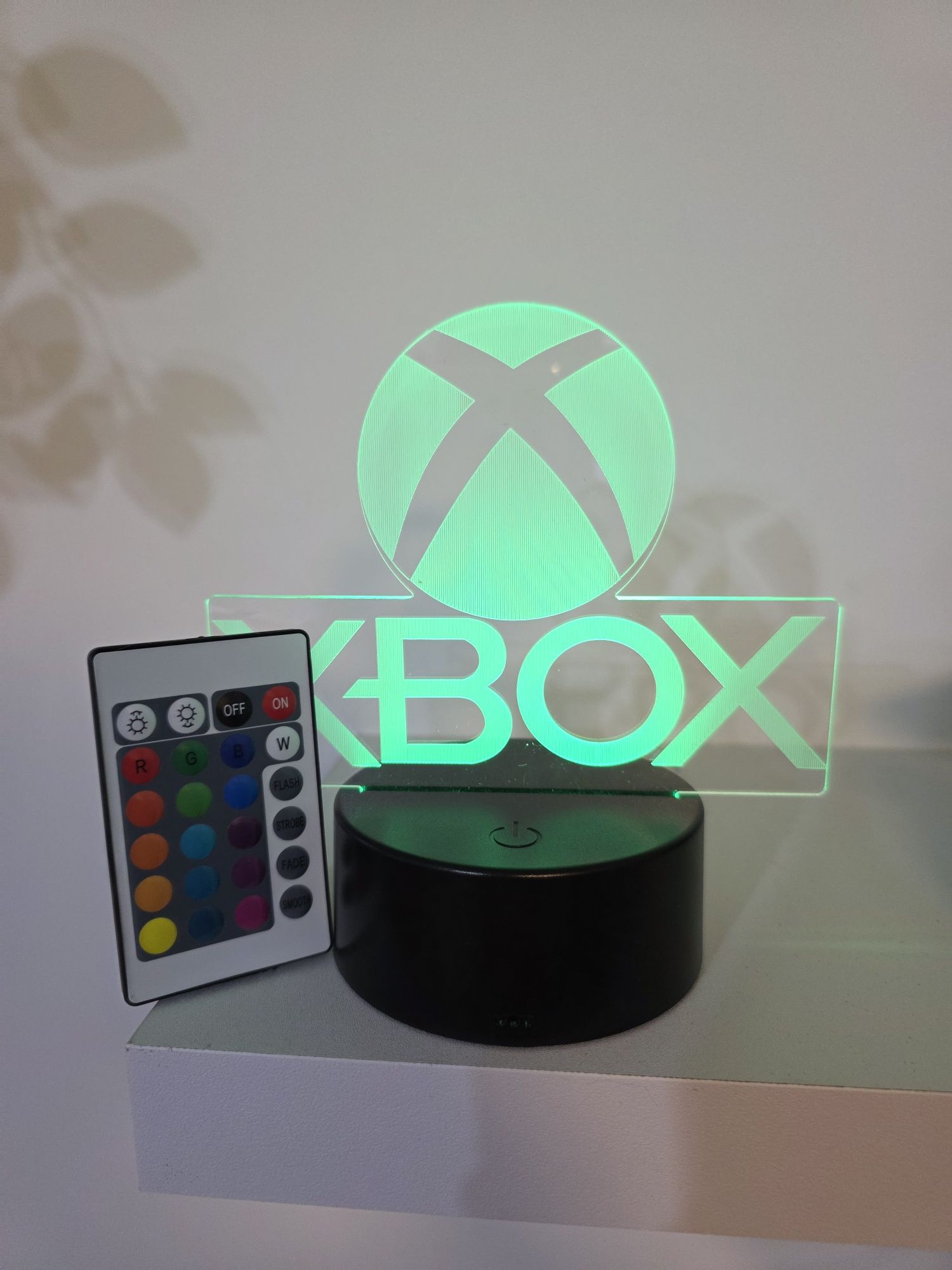 Lampka Nocna XBOX Pad Konsola 3D + Pilot