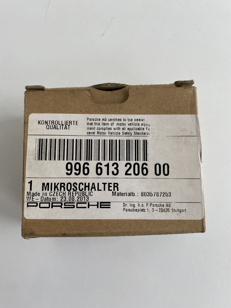 Interruptor microswitch Porsche 996/Boxster