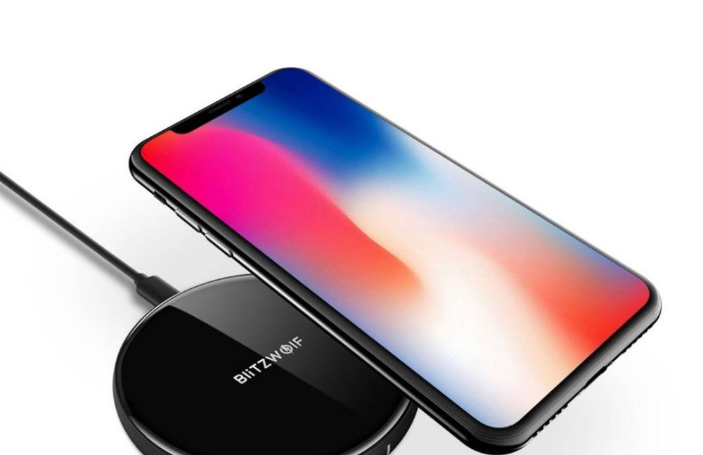 Бездротова зарядка Blitzwolf BW FWC3 для телефону samsung s7,s8,s9,s10