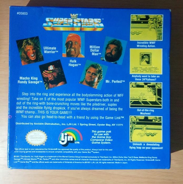 WWF Superstars Nintendo Gameboy