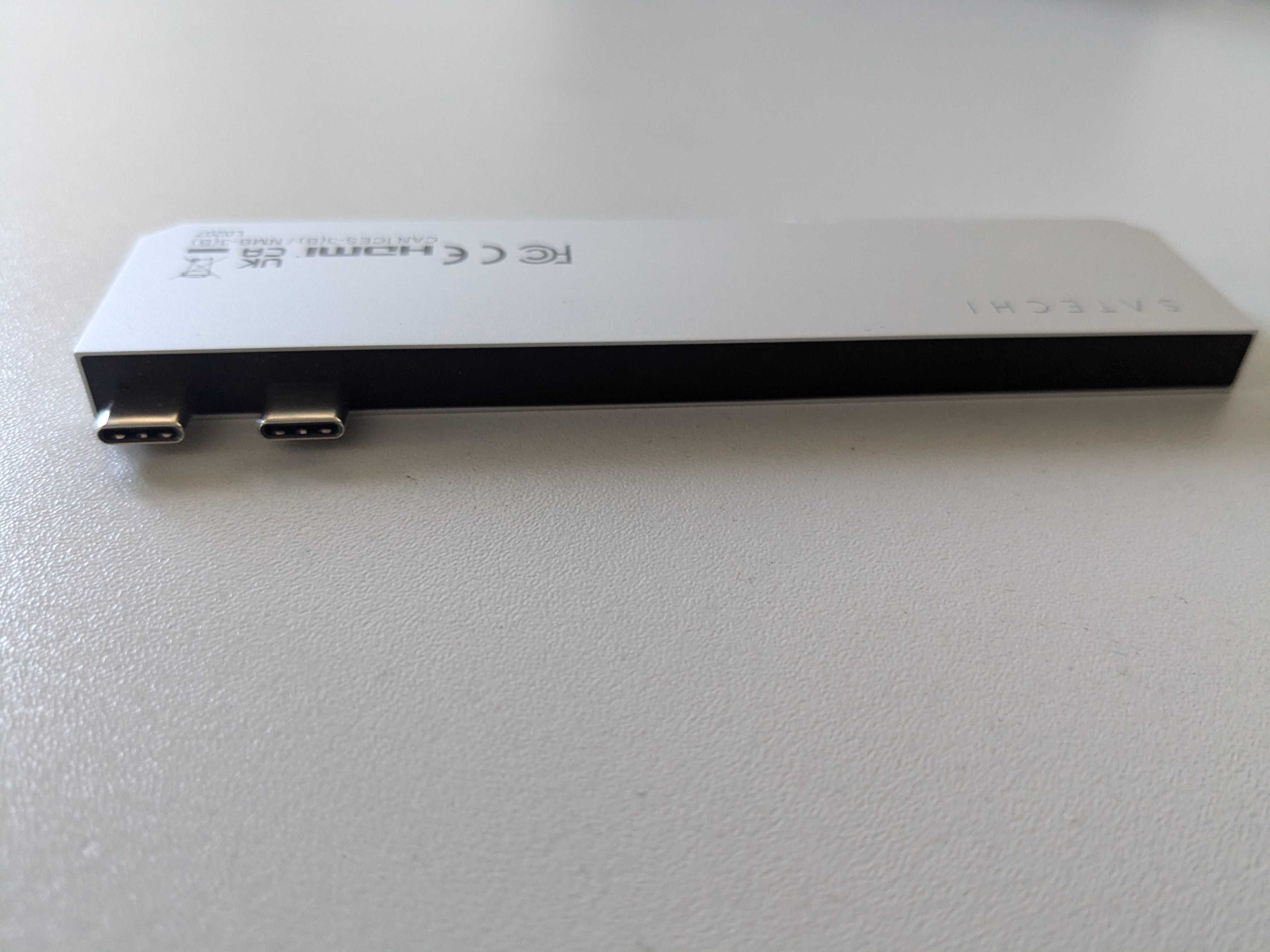 Satechi – Pro Hub Slim – Adapter do Macbook Air i Pro M1 M2 - Srebrny