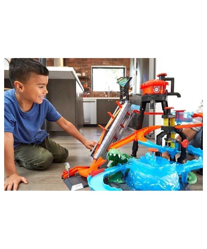 Hot Wheels - Tor samochodowy Atak Krokodyla Hot Wheels FTB67