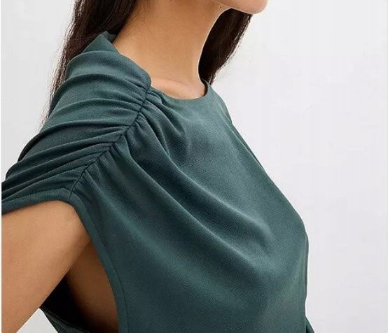 B.P.C sukienka asymetryczna z marszczeniem 44/46.