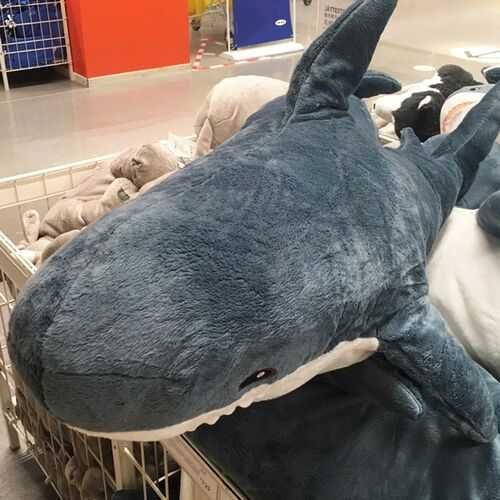 Гігантська м'яка іграшка акула, Іграшка акула 150см! Трендова акула