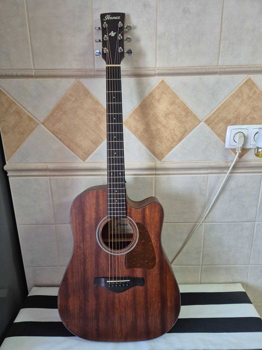 Guitarra Acústica Ibanez AW54 CE  OPN + Estojo Rigido Dreadnought