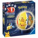 Puzzle 3D 72 elementy. Świecąca kula: Pokemon. Ravensburger