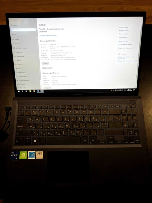Ноутбук Asus ExpertBook 15.6, SSD 512GB, 16GB RAM, NVIDIA MX330, i5