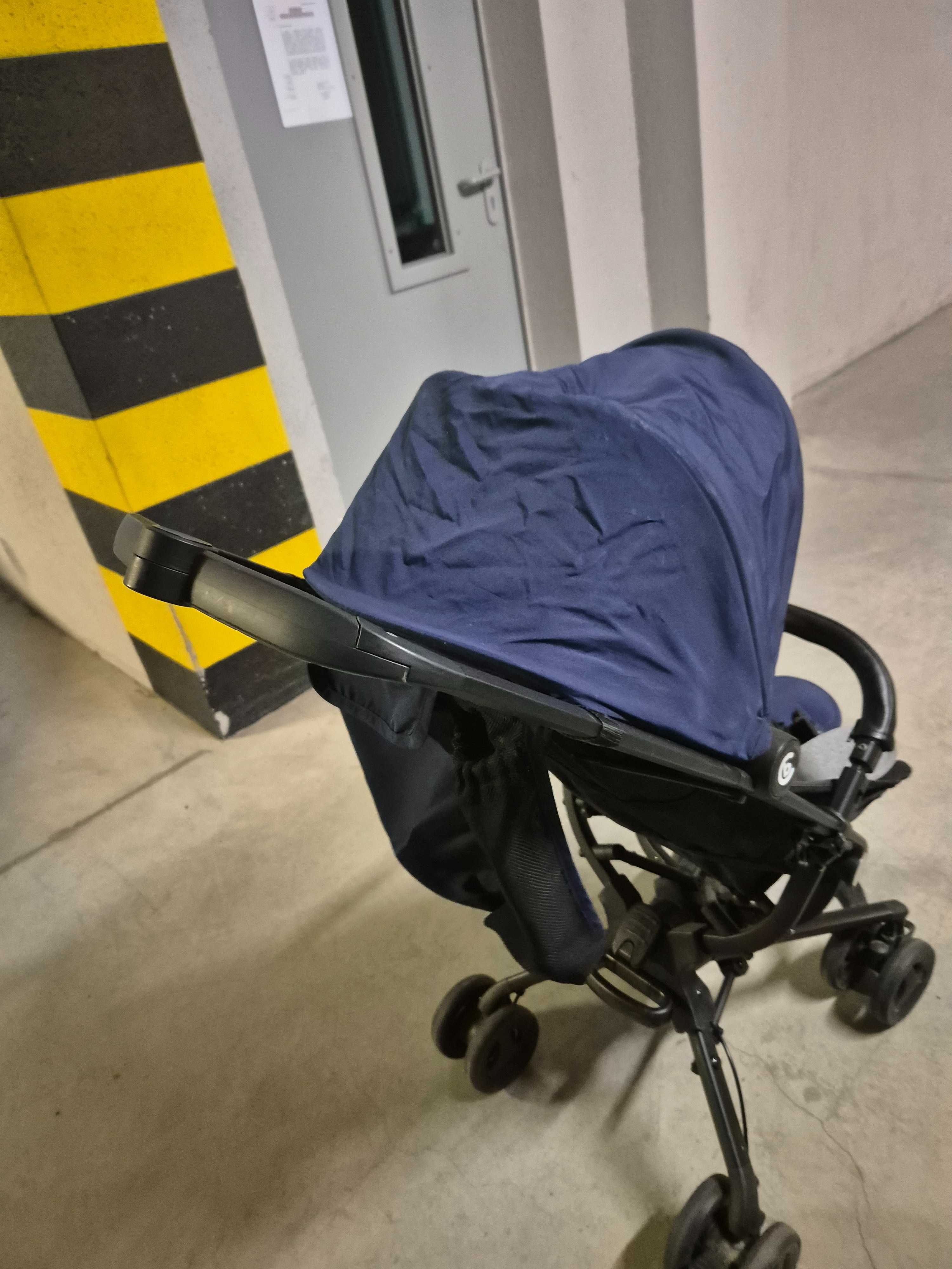 Wózek spacerówka parasolka Coto Baby Wózek Spacerowy Sparrow Blue 03