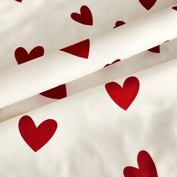 POSZEWKA 70x80 na poduszkę DEKORACYJNA pościelowa Eusebia Home w serca