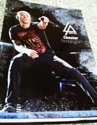 Плaкaт,постер  рок- группа   Linkin Park Честер Беннингтон