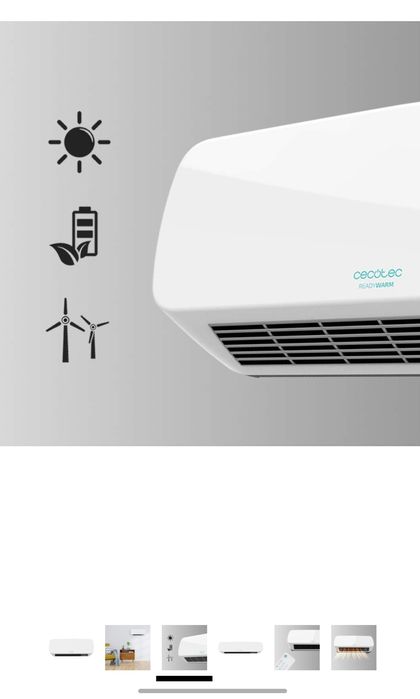 Aquecedor cerâmico de parede Cecotec Ready Warm, igual a Novo

Entrego