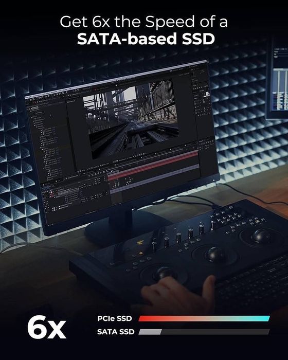 SSD накопичувач Lexar NM610 PRO 2TB M.2 NVMe PCIe Gen3x4, до 3300 MB/s