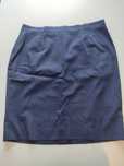 Saia Reta Azul-marinho Com forro handmade Tamanho 46-48