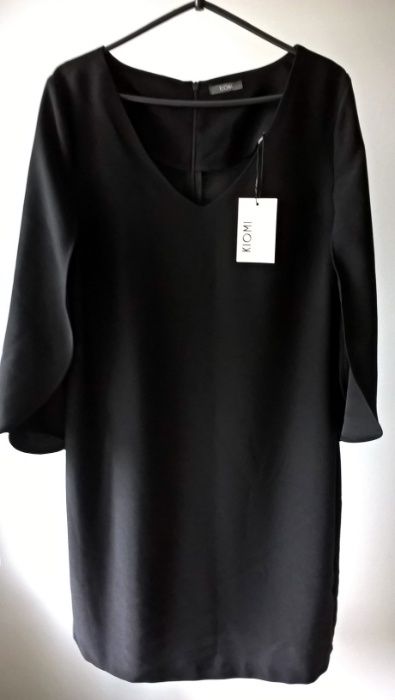 Nowa elegancka sukienka basic minimalizm mała czarna 40-42