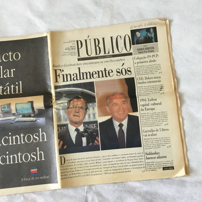 Número 0 (zero) do jornal Público. RARO!