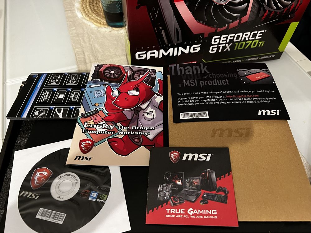 Karta Graficzna MSI GeForce GTX 1070 TI Gaming 8GB Stan Bardzo Dobry!