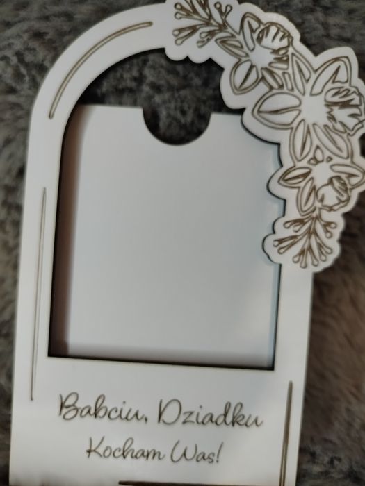 Personalizowana Ramka Magnes "Babciu, Dziadku Kocham Was!