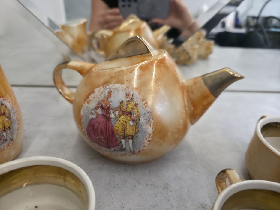 Porcelana PRL Serwis Herbaciany ZPS LUBIANA Lata 60./70. XX w.