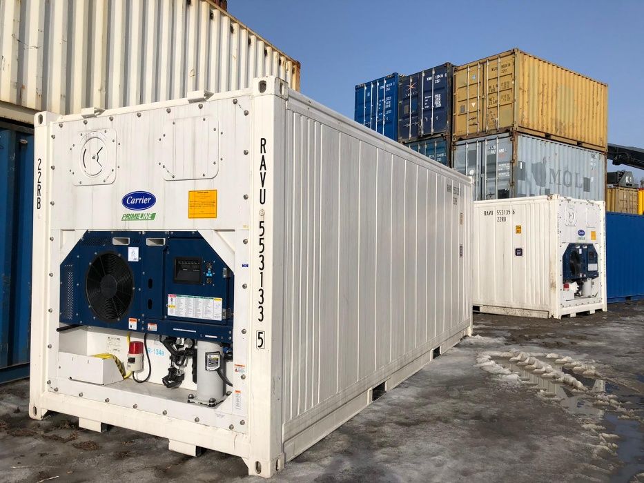 Kontener chłodniczy morski 20'RF reefer chłodnia mroźnia 6m 10 palet