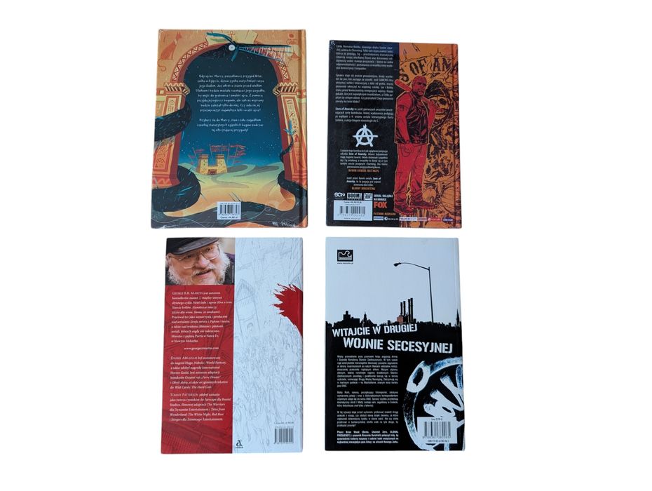 Zestaw komiksów 8 tomów. Polskie wydania, gra o tron, synowie anarchii