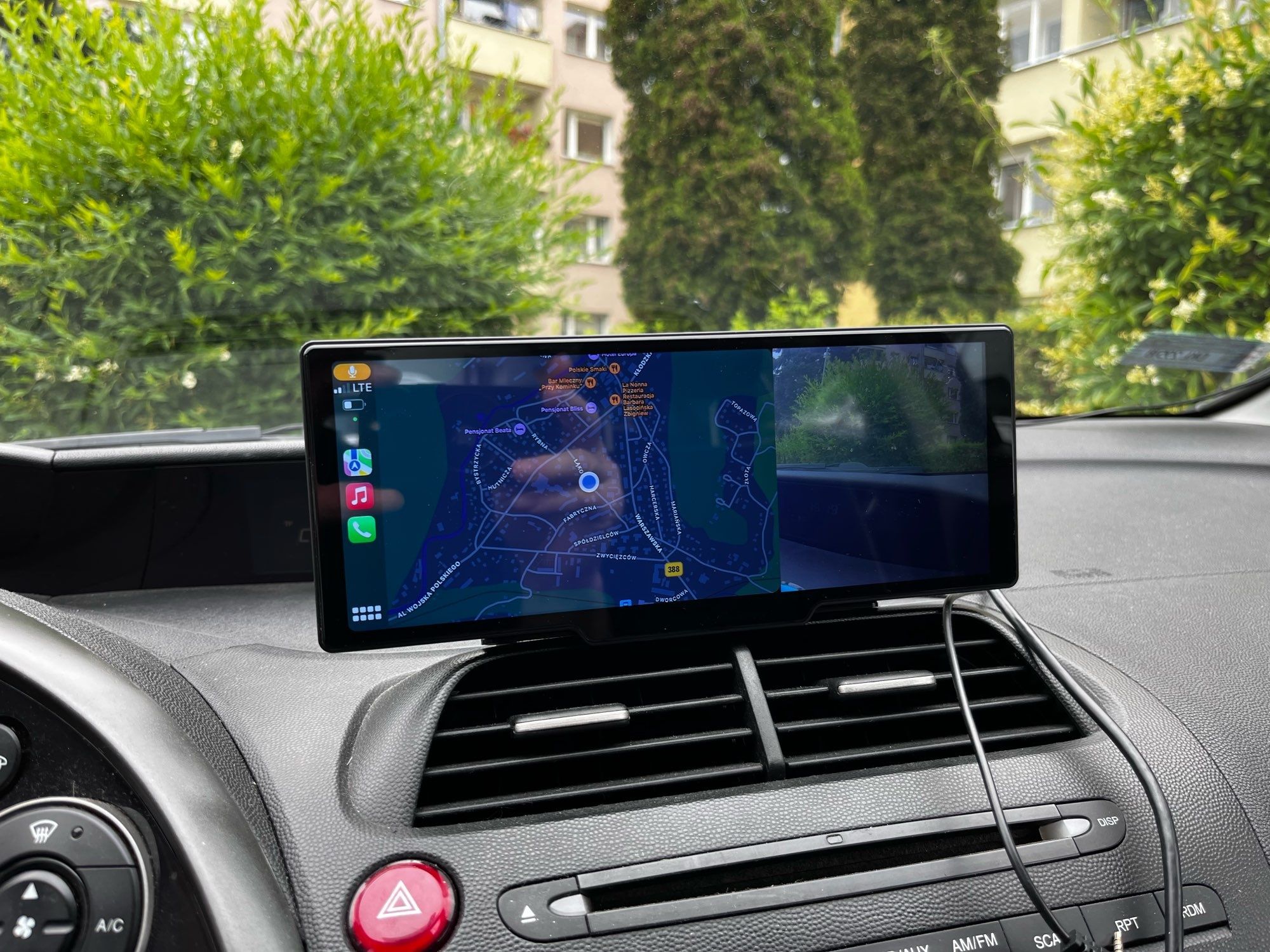 Автомагнитола Видеорегистратор с CarPlay и Android Auto+Камера AHD 720