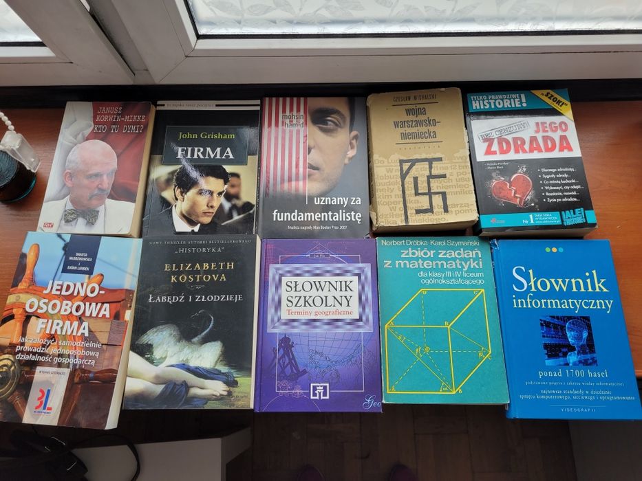 Ksiazki oddam odbiór własny