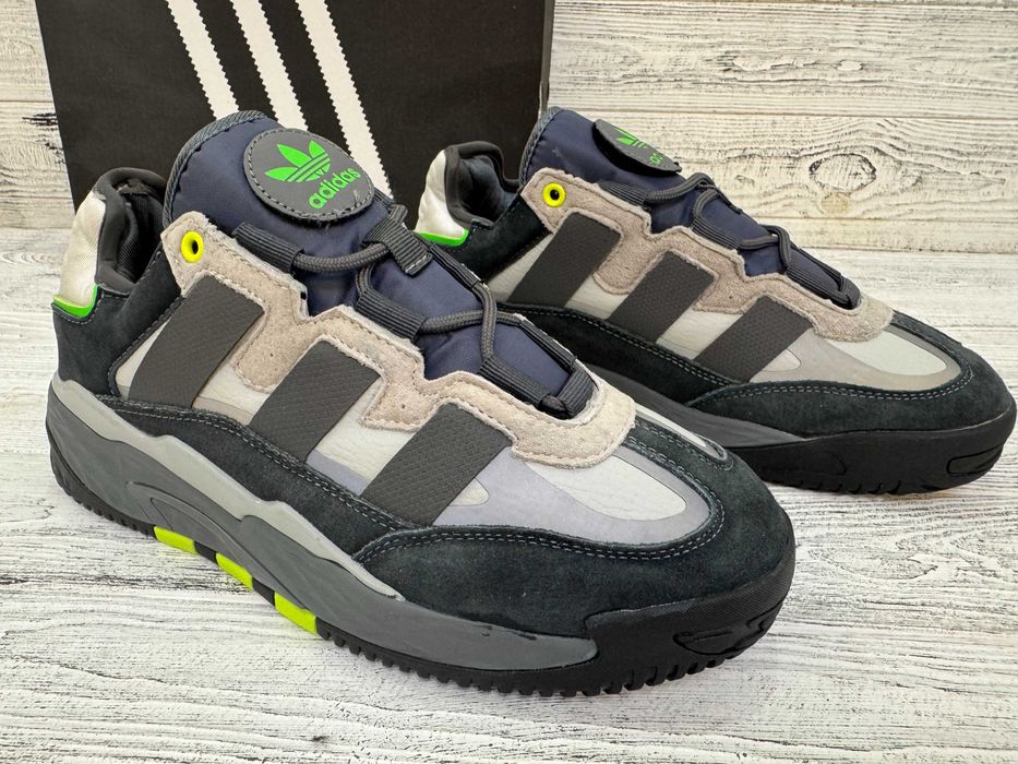 Сірі кросівки Adidas Niteball Адідас Найтбол Весна Літо Осінь р. 41-45