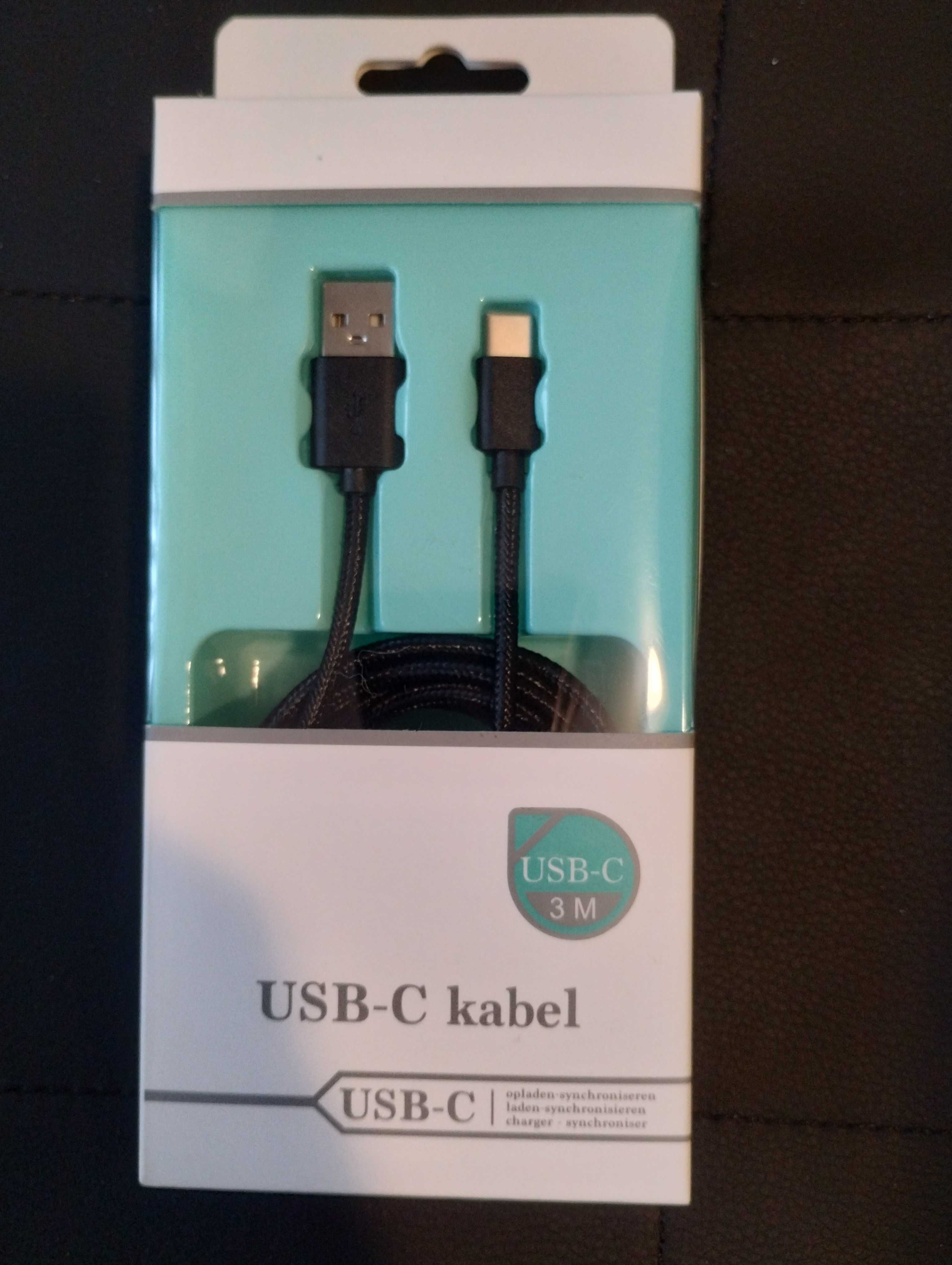 Кабель USB C USB A, 3 метра, телефон планшет адаптер