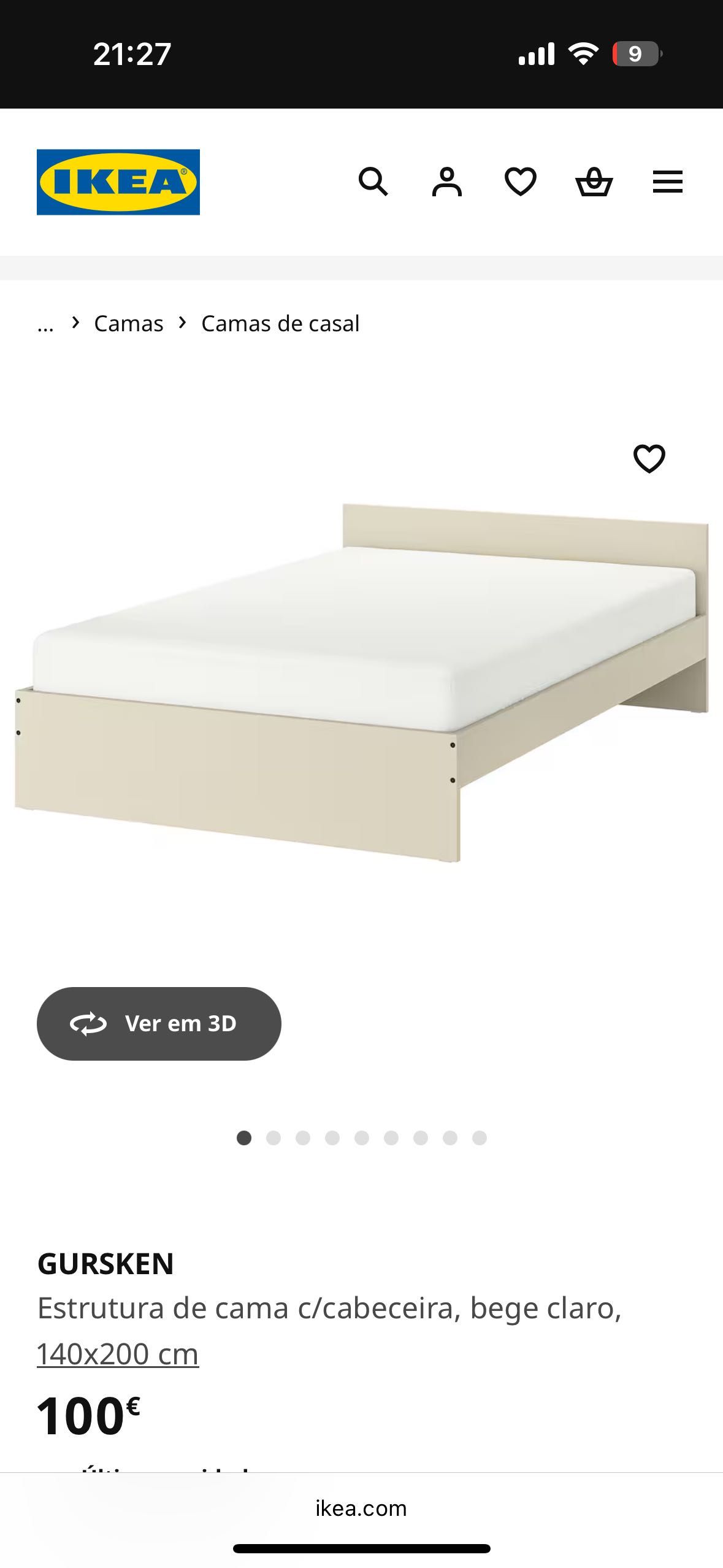 Cama + Colchão (apenas 2 meses de uso)