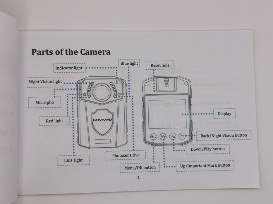 натільна бодікамера CAMMHD IP68
