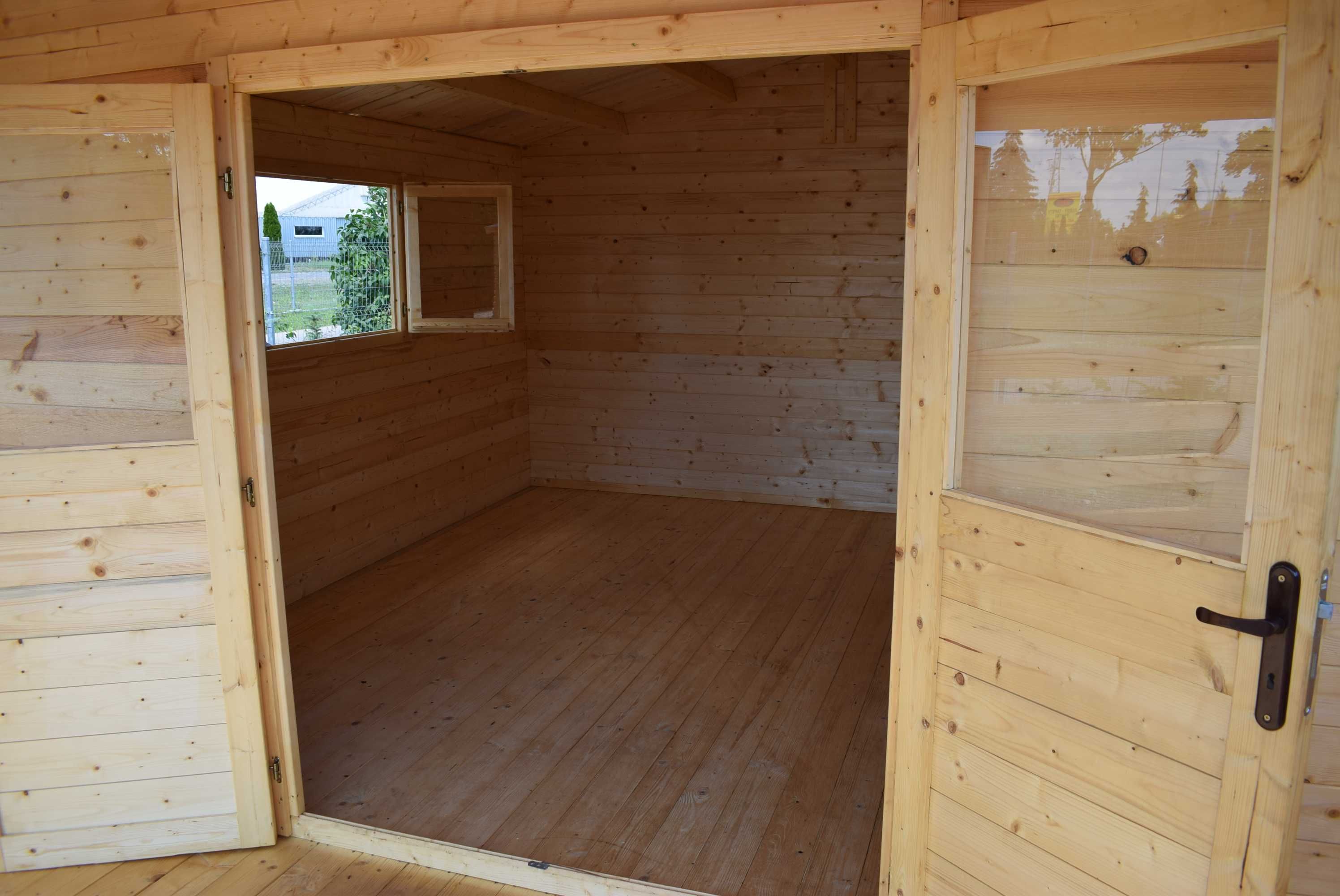od RĘKI SOLIDNY domek LETNISKOWY+taras 6x4*24m2*ogrodowy*ściany  34mm
