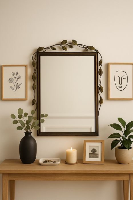 Espelho decorativo cobre envelhecido