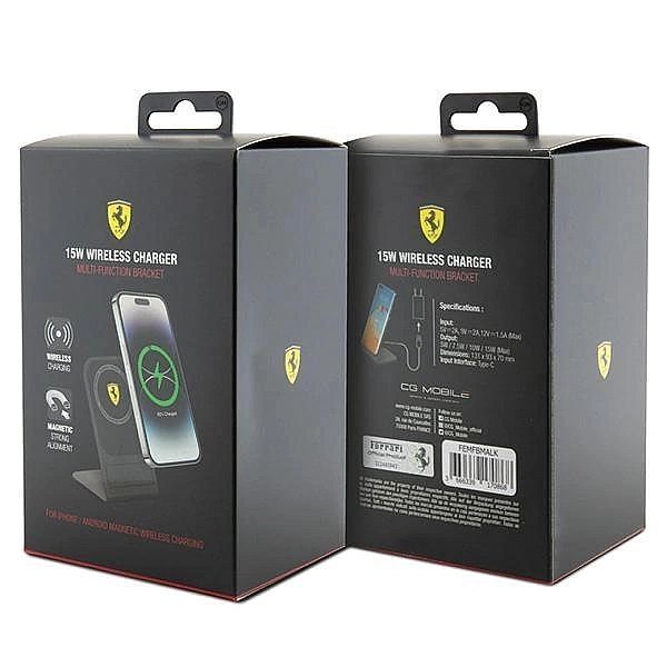 Ładowarka indukcyjna Ferrari 2023 Collection MagSafe 15W - czarna