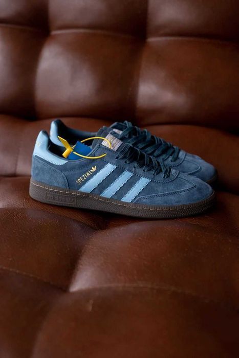 Мужские кроссовки Adidas Spezial Handball Blue Premium. 40-45