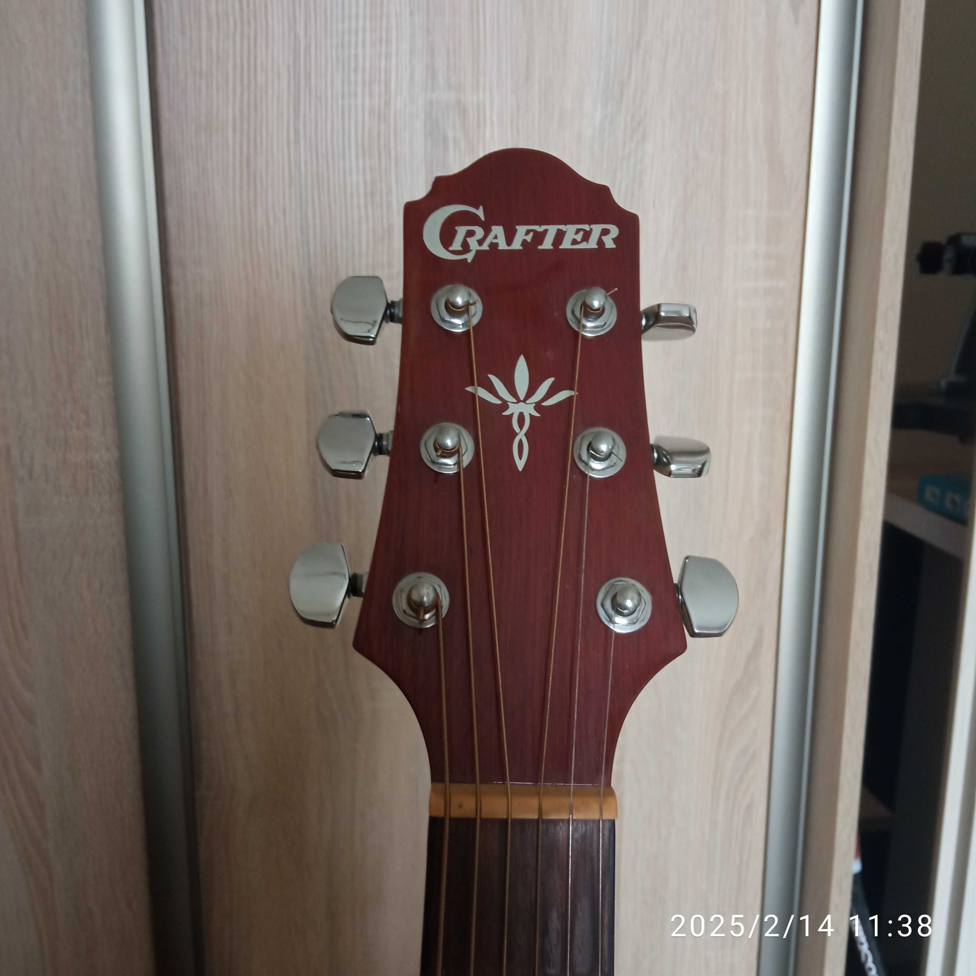 gitara elektroakustyczna Crafter HTC-24EQ/NT+piankowy pokrowiec+stojak