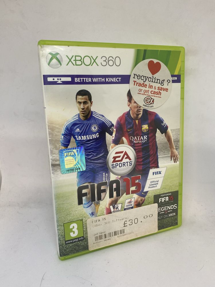 Gra Fifa 15 Xbox 360 x360 pudełkowa fifa