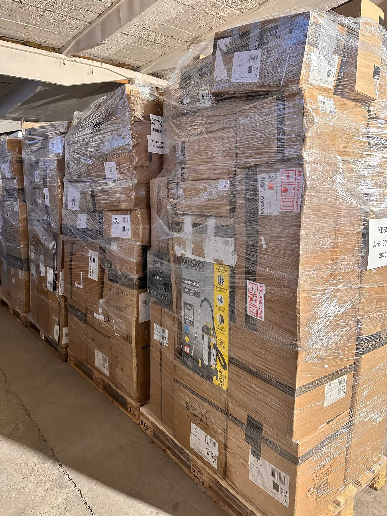 Towar z Niemiec na paletach mix giełdę do sklepu eglo kesser amazon