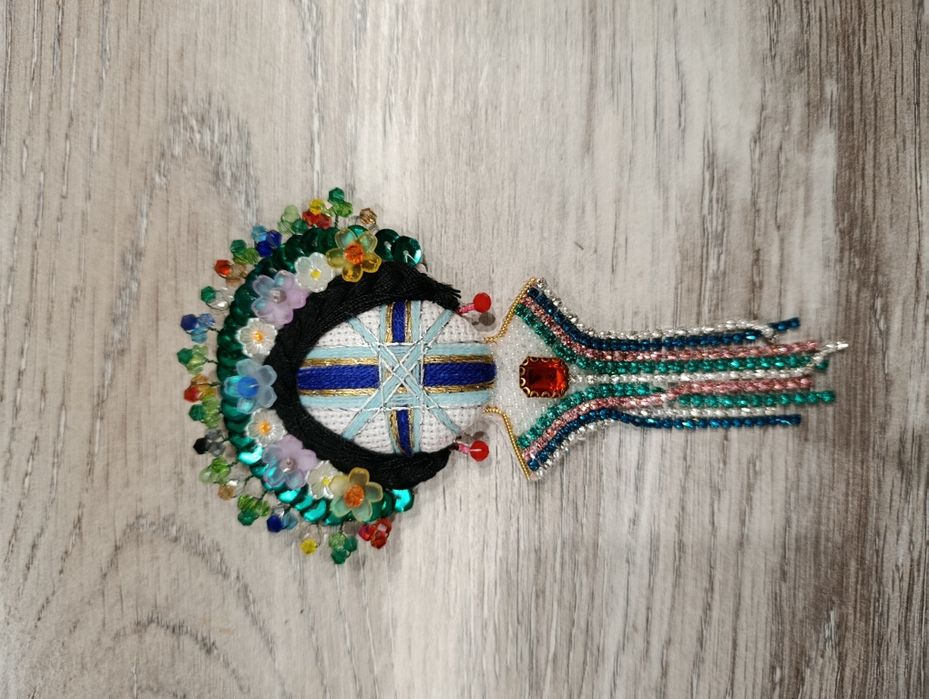 Брошка мотанка,ручна робота