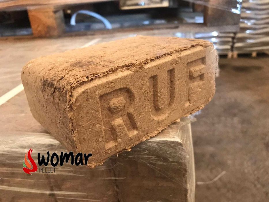 BRYKIET DĘBOWY kostka RUF zastępuje węgiel, brykiet drzewny, torfowy