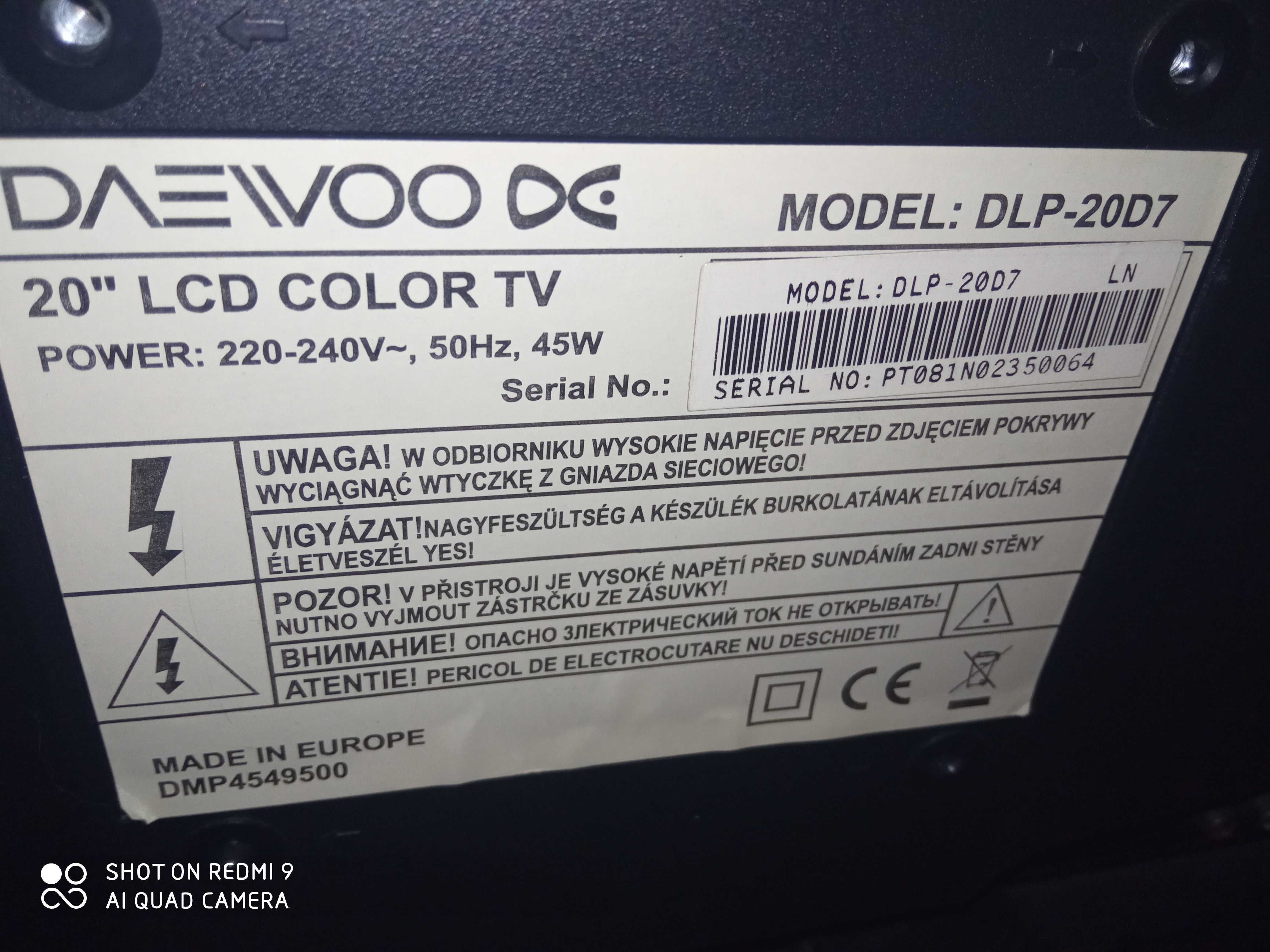 Tv lcd 20 cali Daewoo !!! Okazja