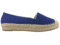 Granatowe espadryle płaskie buty damskie 40