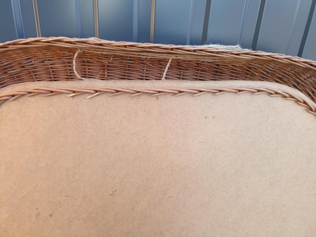 Lustro wiklina rattan stylowe